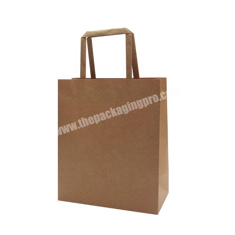 Custom Made Cheap High Quality Small Brown Kraft Paper Square Bottom Bags