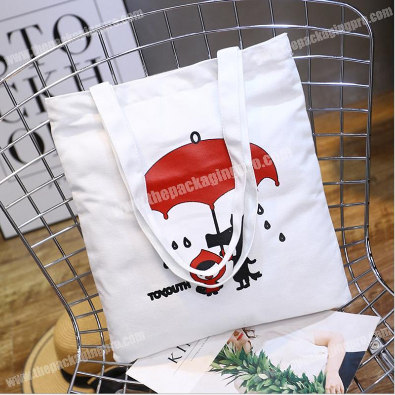 custom made cheap printed cotton canvas tote bags shopping hand bag custom wholesale
