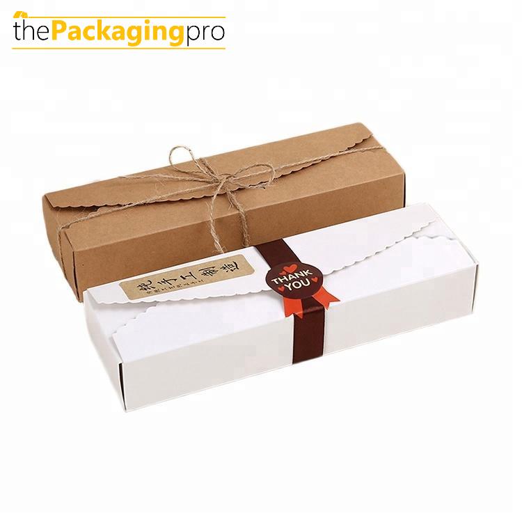 Custom-made flat packing kraft gift bag