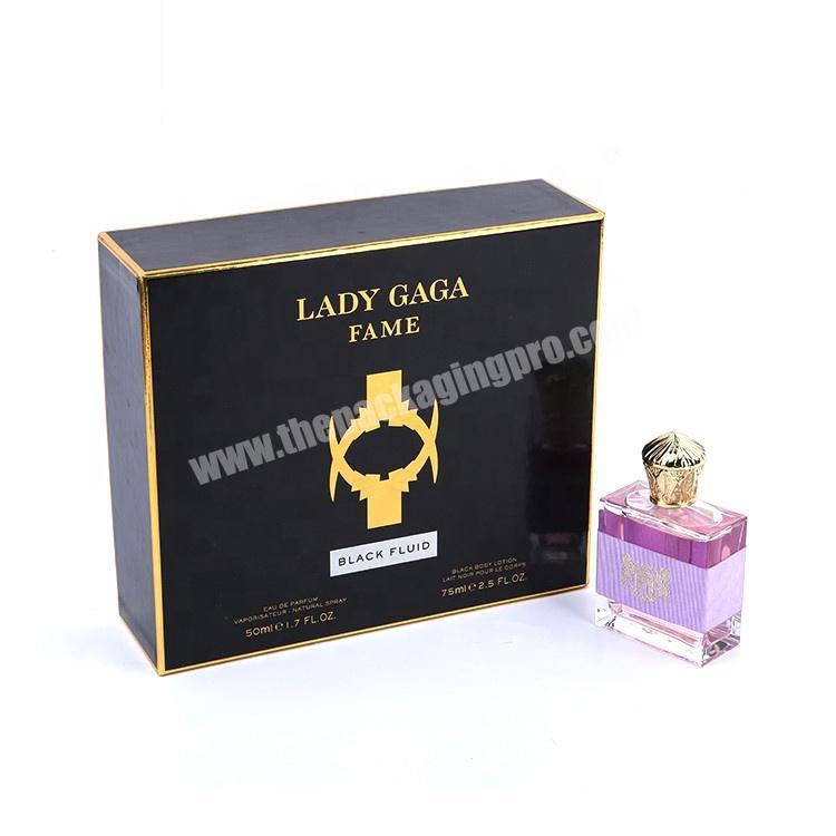 Custom Made High Quality Luxury Cardboard Paper Gift Packaging Perfume Box With Inserts
