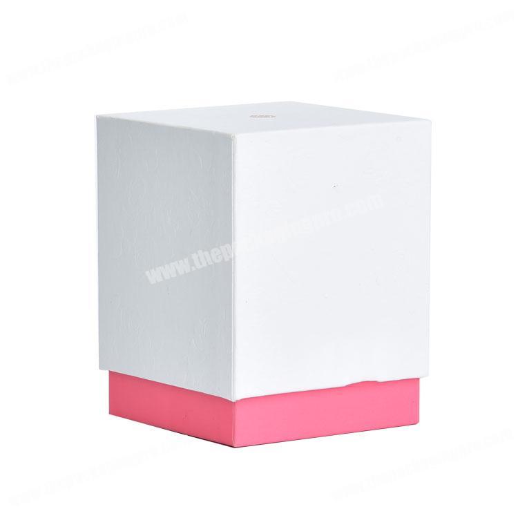 Custom made luxury box-in- box style  elegant aromatherapy candle box with EVA