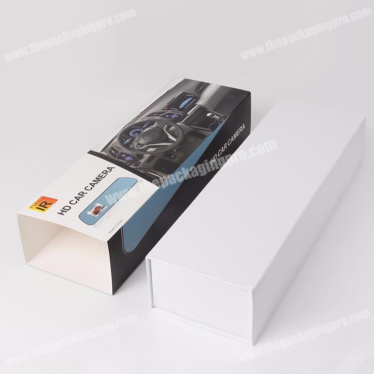 custom made magnetic closure cardboard paper box with paper sleeve