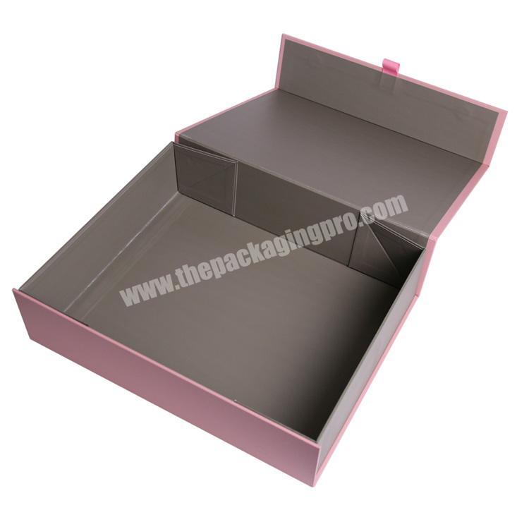 Custom made magnetic matte black gift box for packing with EVA FOAM