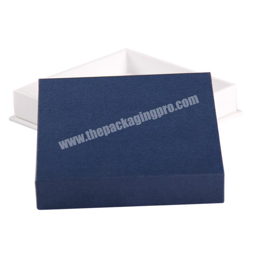 Custom made navy blue square paper 4x4 gift boxes