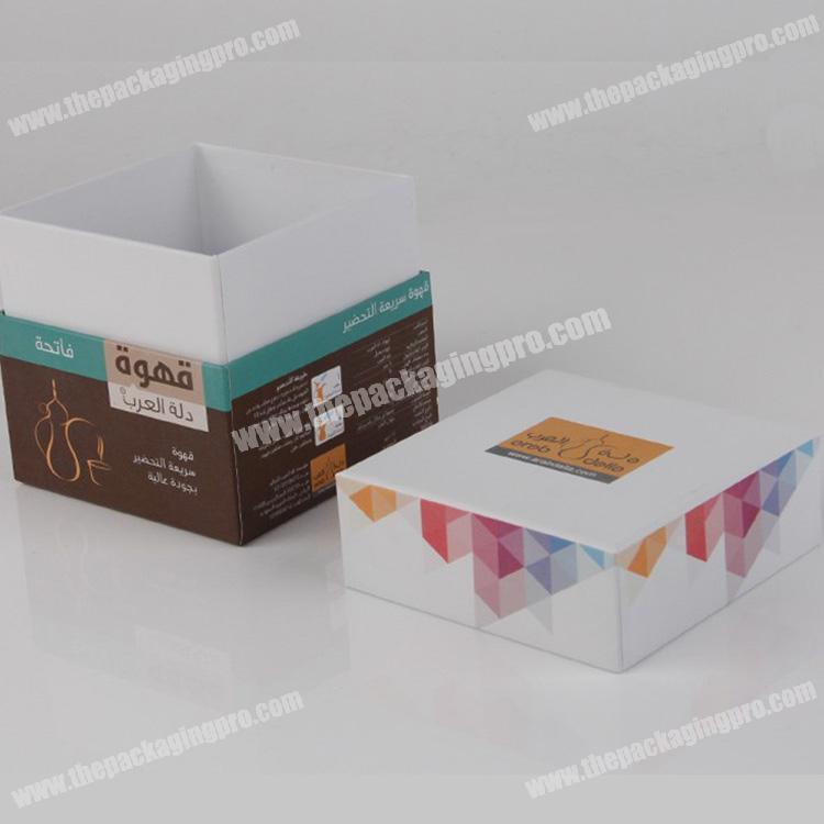 Custom made paper color coffee mug packaging boxes