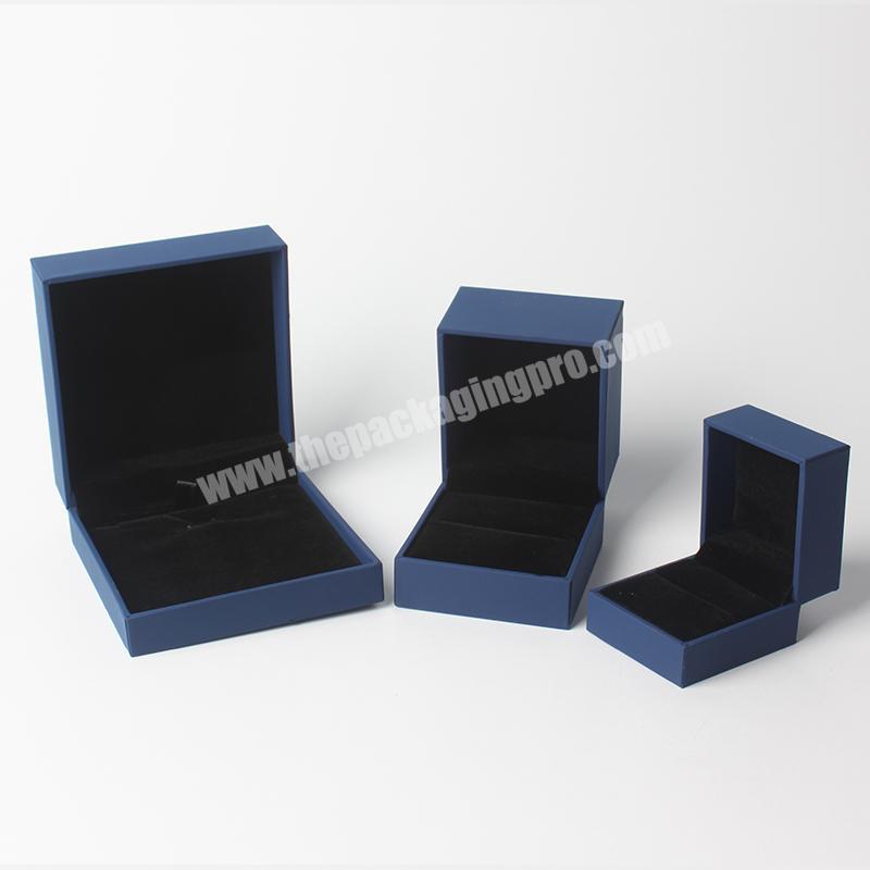 Custom made PU leather jewelry box necklace packaging box