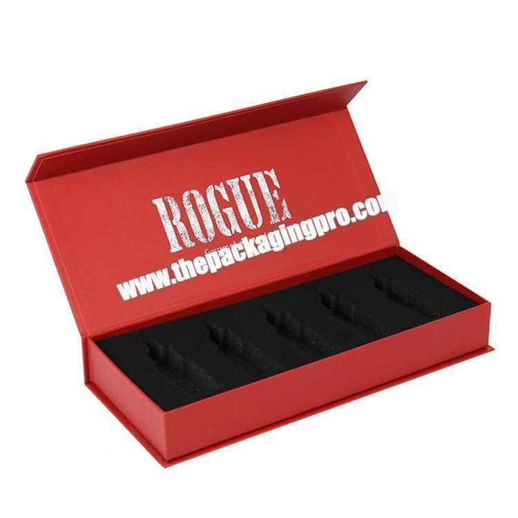 custom magnetic clamshell essential oil gift box packaging