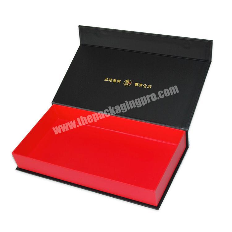 custom magnetic closure book shape cardboard gift box for Christmas