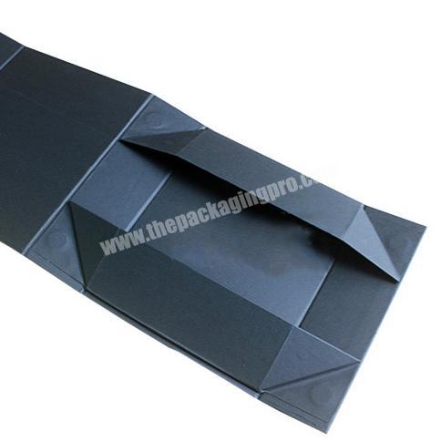 custom magnetic folding cardboard gift box private blank packaging black boxes