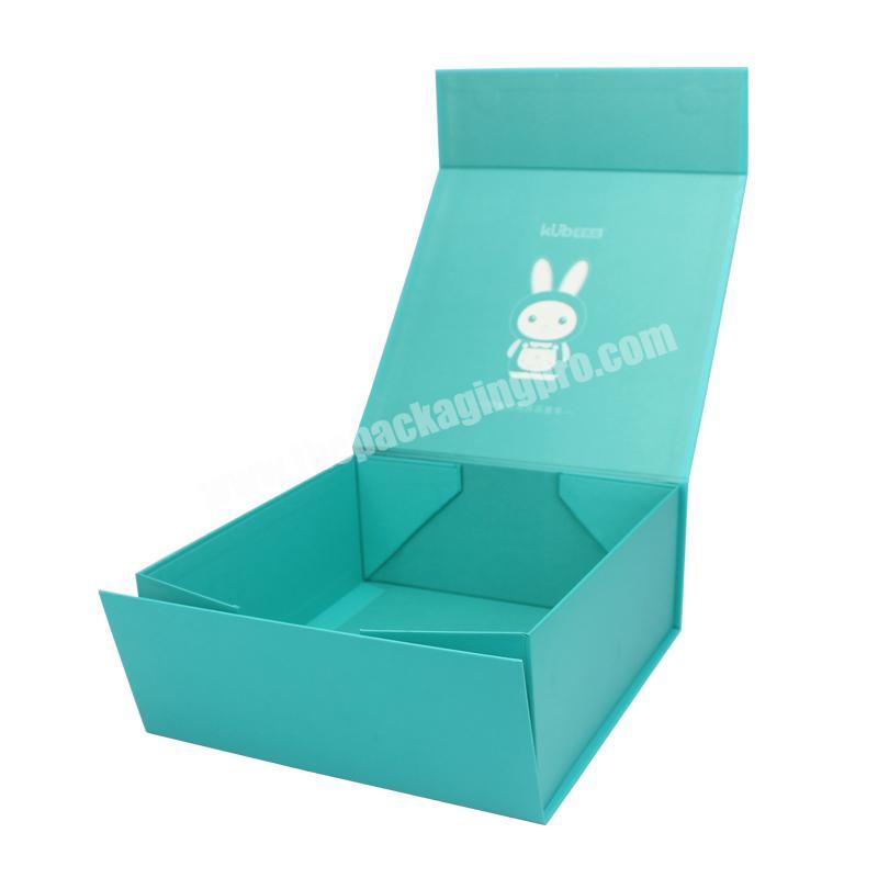 Custom make Luxury Collapsible Rigid book shape gift folding Crafts Packaging magnetic flap box wholesale