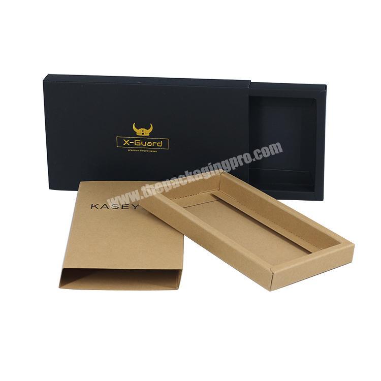 custom matt 350gsm paper CMYK kraft paper drawer packaging box for gift