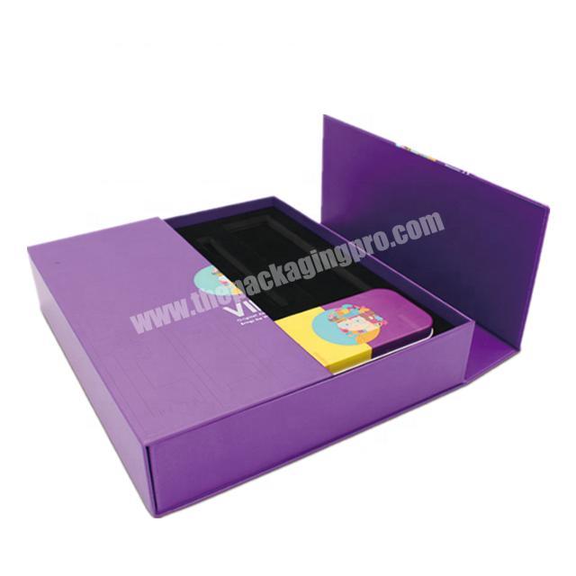 custom matte lamination rigid cardboard box for stationery packaging boxes