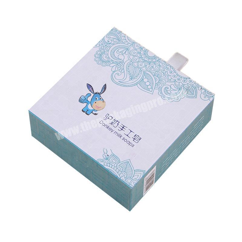 Custom mini creative packaging cardboard drawer gift box rose soap gift box