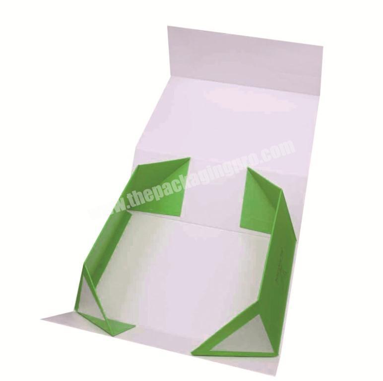 Custom mixed color gift paper packaging flat folding collapsible magnetic boxes