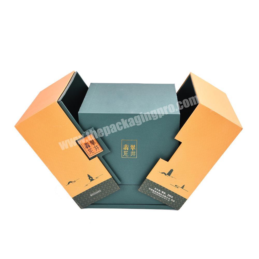 Custom multifunction paper gift packing display chinese box tea packaging