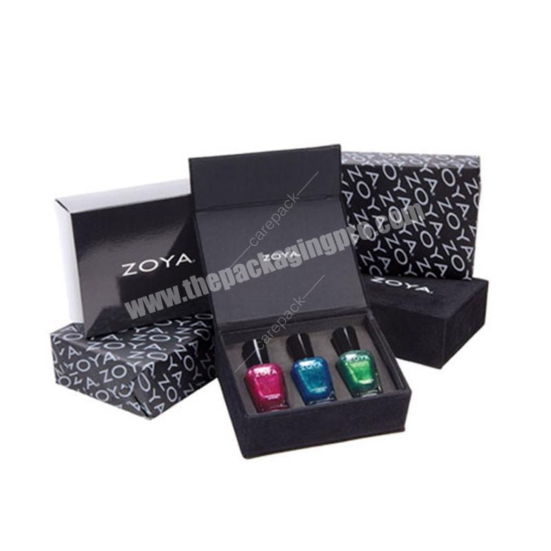 Custom Nail Polish Packaging Box with magnetic For Beauty Cosmetics Fashion Girl