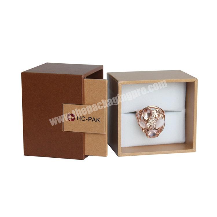 Custom necklace bracelet ring jewelry packing box velvet insert fancy paper gift packaging jewellery box
