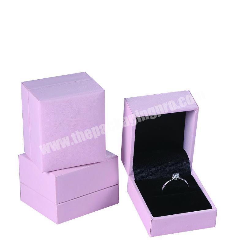 Custom Logo Black Leatherette Paper Bracelet Jewelry Box