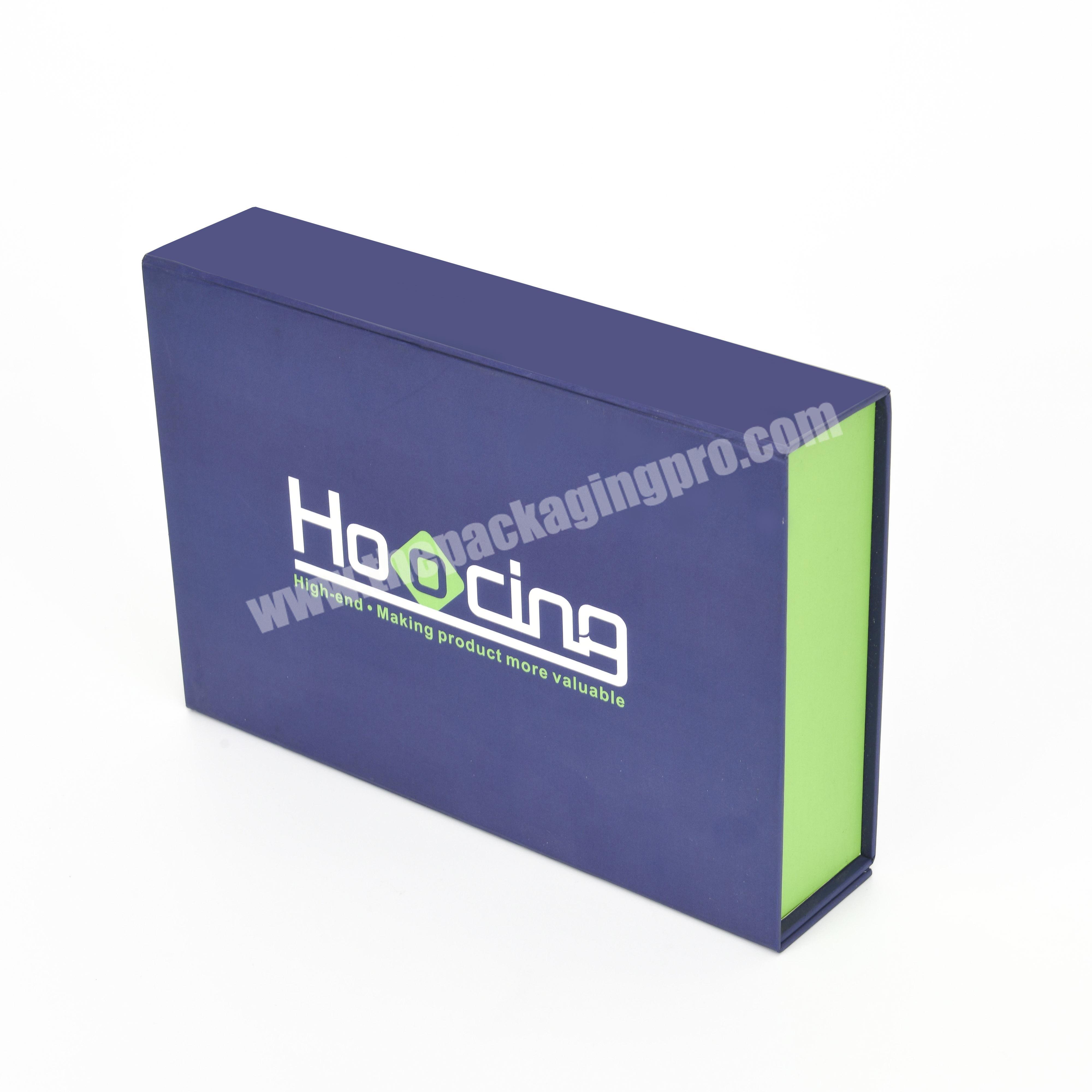 Custom OEM Printed Logo Folding Gift Cardboard Paper Flat Packaging Magnetic box