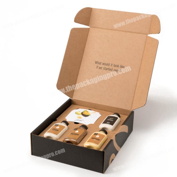 Custom Offset E-commerce Box Cosmetic Beauty Products Paperboard Subscription Gift Box Brown Kraft Mailer Boxes