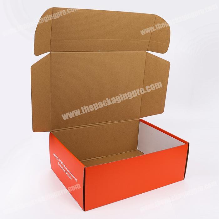 Custom offset printed colored carrying cases paperboard corrugated fresh fruit flat mailer box for shipping carton