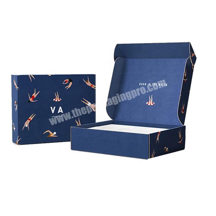 Custom offset printing blue color corrugated box for led light packaging