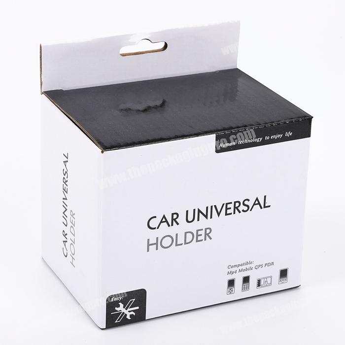 Custom Offset Printing Locking Tab Tuck Tup Mailing Box Cardboard Corrugated Car Universal Holder Retail Display Packaging