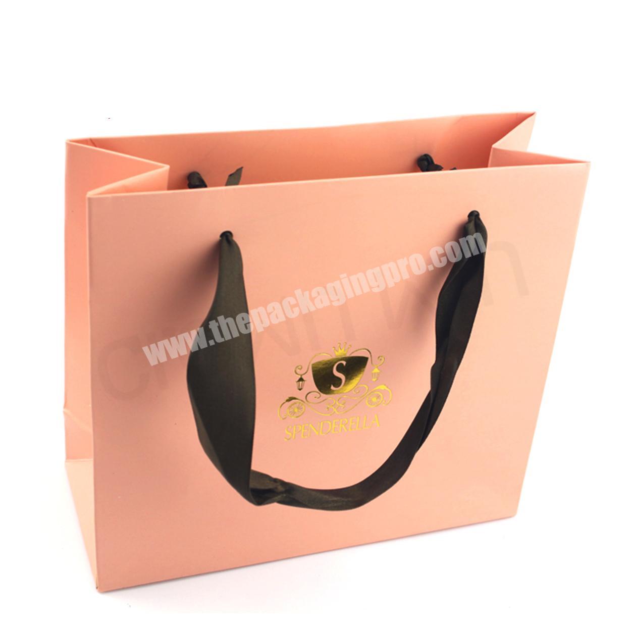 Custom Own Design Printed Biodegradable Waterproof Cute Paper Gift Bags Wedding  Craft Paper Shopping Bags With Own Logo 2019