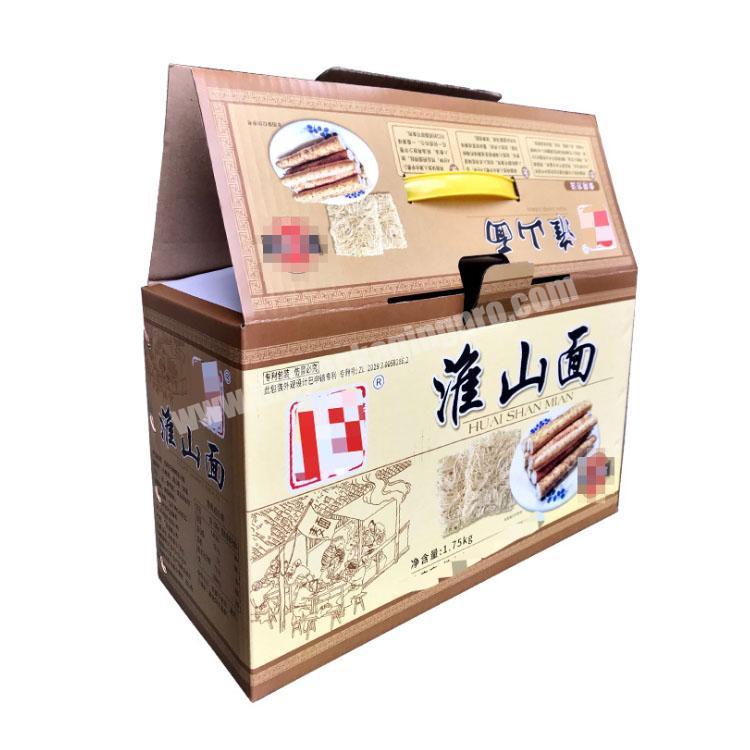 custom packaging box takeout boxes with handle corrugated shipping boxes