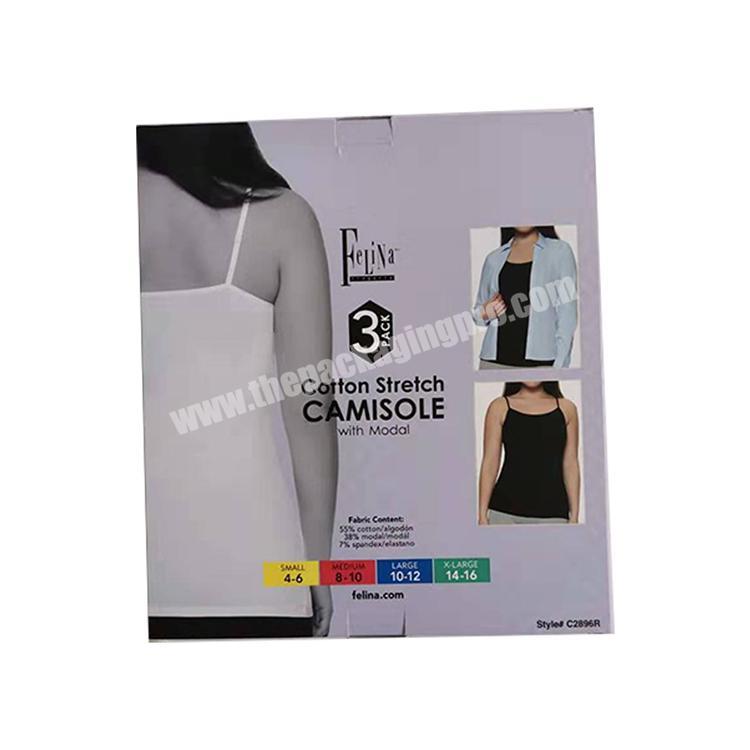 Custom packaging C2S paper fashion woman clothing luxury clothes box