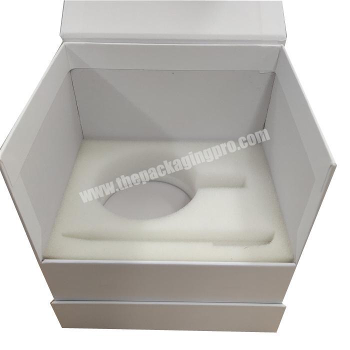 Custom packaging cupcandle luxury flip cover cardboard gift box