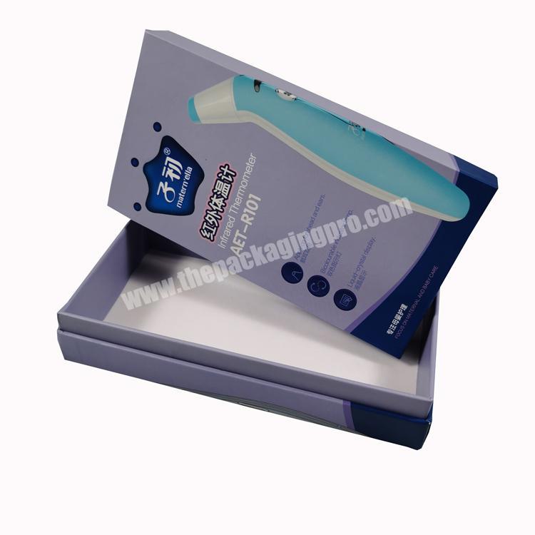 Custom packaging ECO friendly box thermometer gun  packaging box