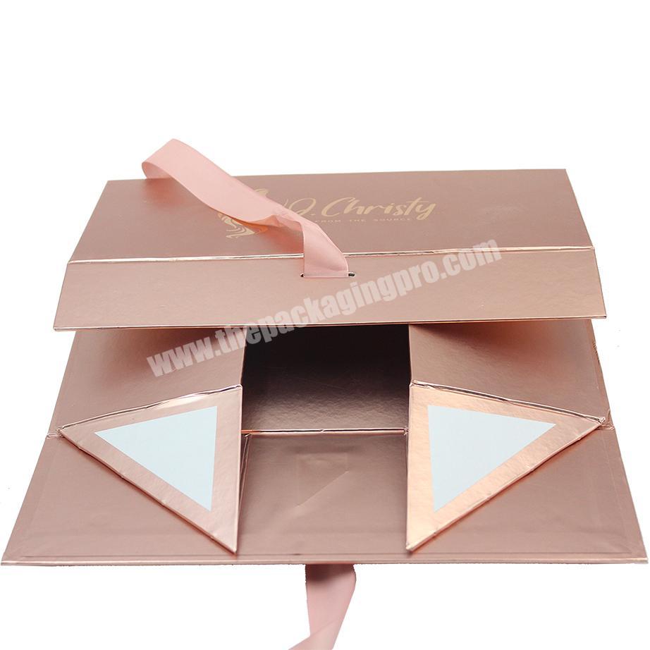 Custom Packaging Luxury Magnet Box Floding Cardboard Gift Packaging Boxes for hair