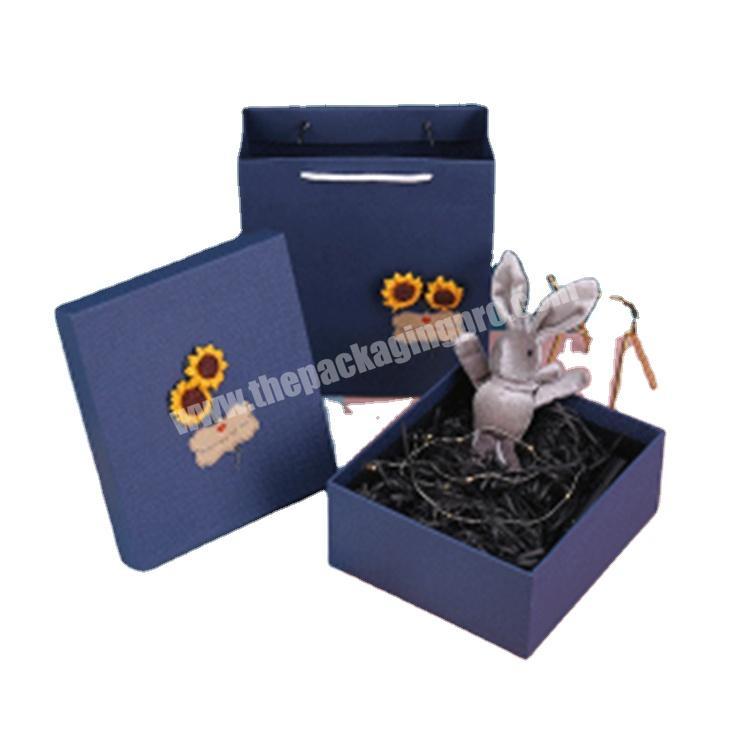 custom packaging paper gift box with clear foldable lid gift boxes