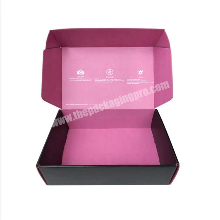 Custom Packaging with Windows Apparel Clothing Shipping Gift Box Corrugated Cardboard Manufacturer