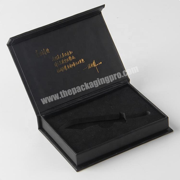 Custom paper carton with EVA Cushion to pack knife wholesale
