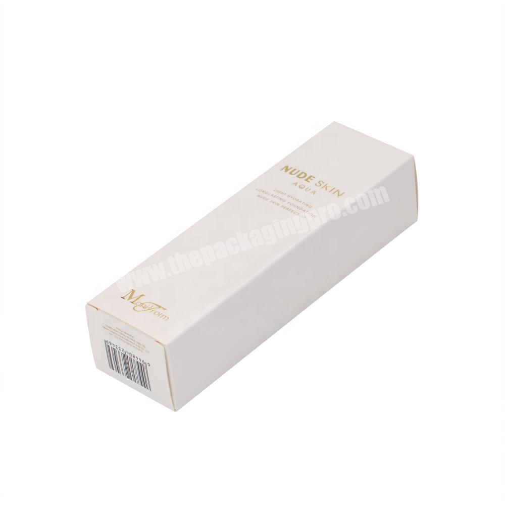 Custom Paper Cosmetics Packaging Boxes With Gold Stamp Cosmetic