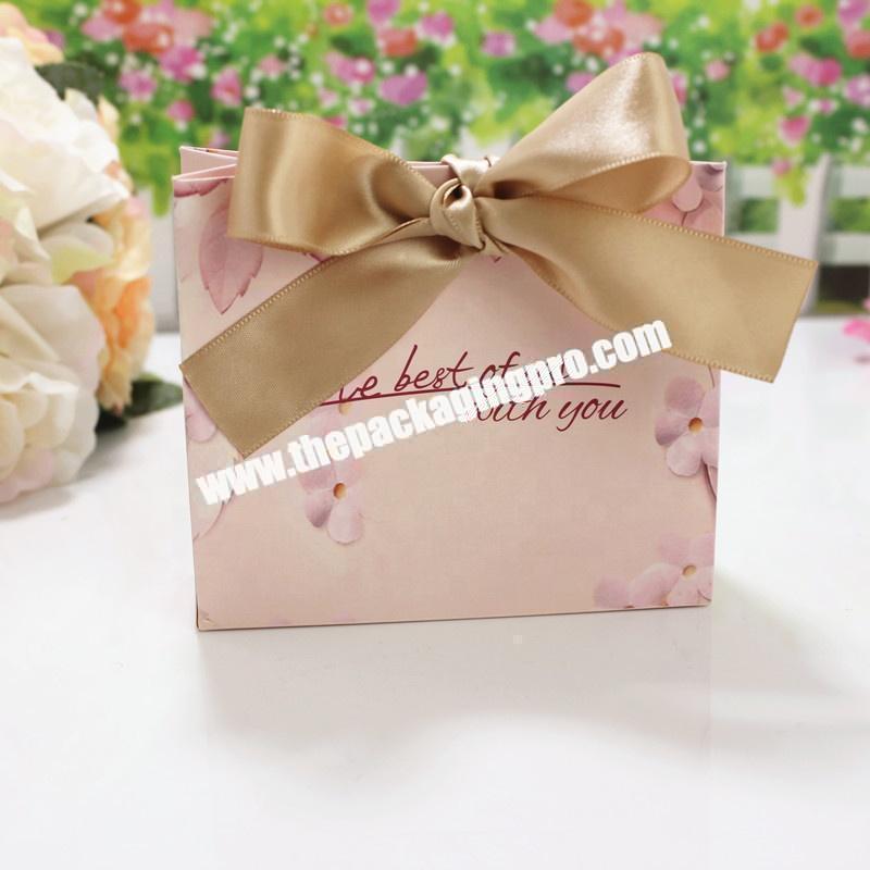 custom paper craft gift box with bow