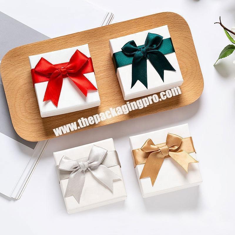 custom paper craft gift box with bow