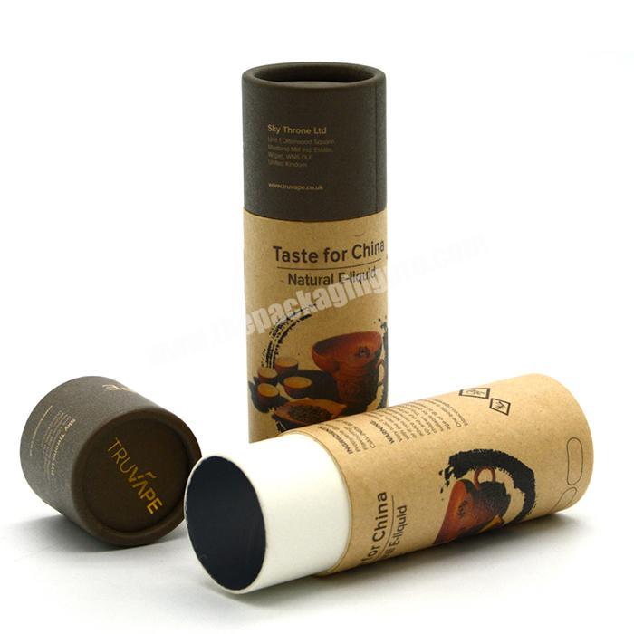 custom paper cylinder gift box round recycled paper tube packaging