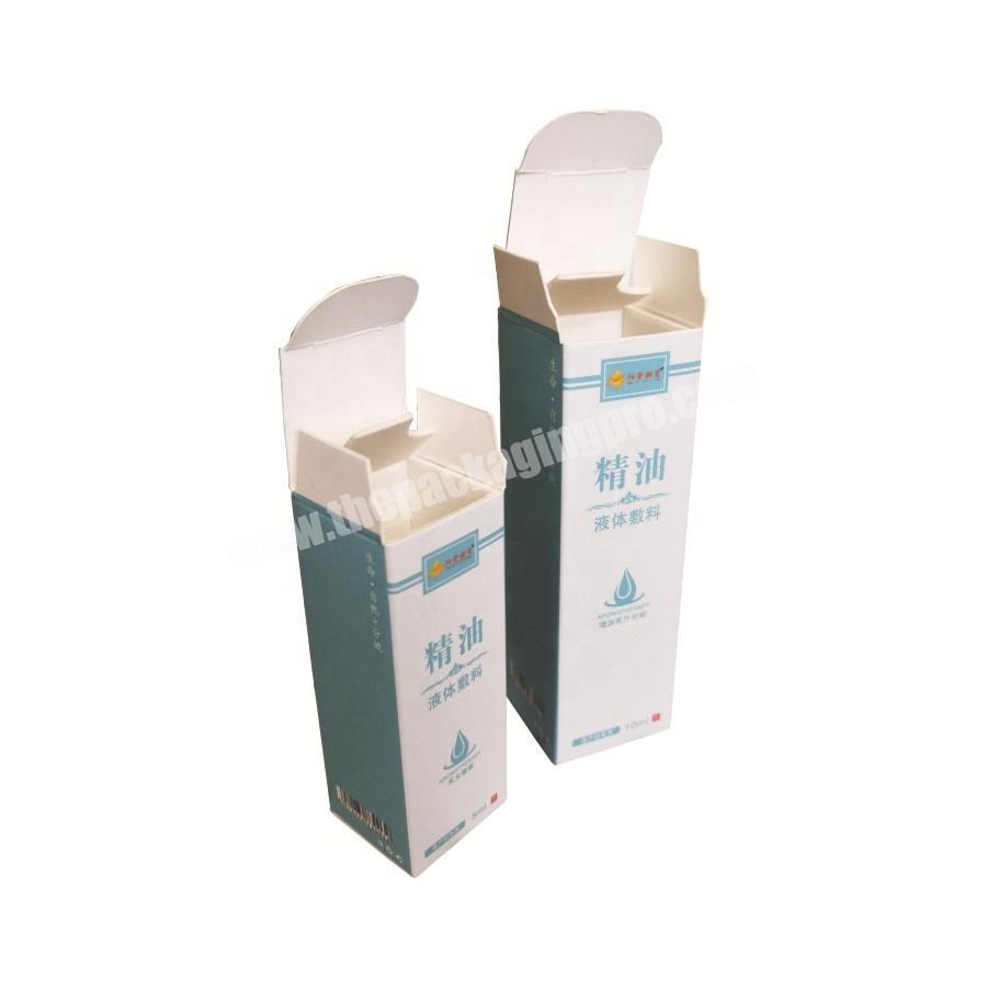 Custom paper foldable essential oil packaging box