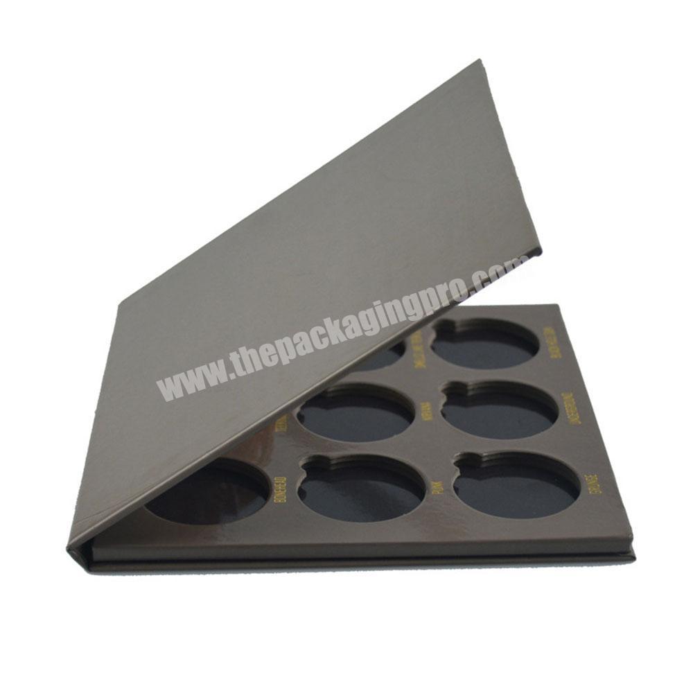 Custom paper makeup eye shadow box cosmetic packaging