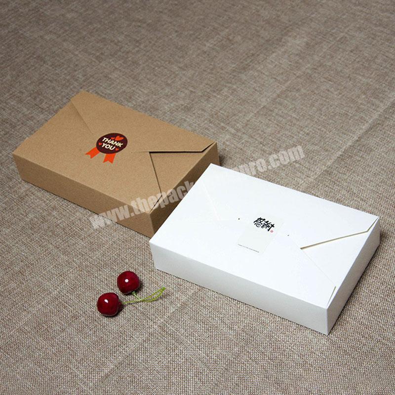 Custom paper simple kraft envelope packaging gift box envelop shape box