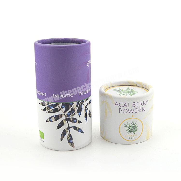 Custom paper tube tea packaging cylinder tea box packaging