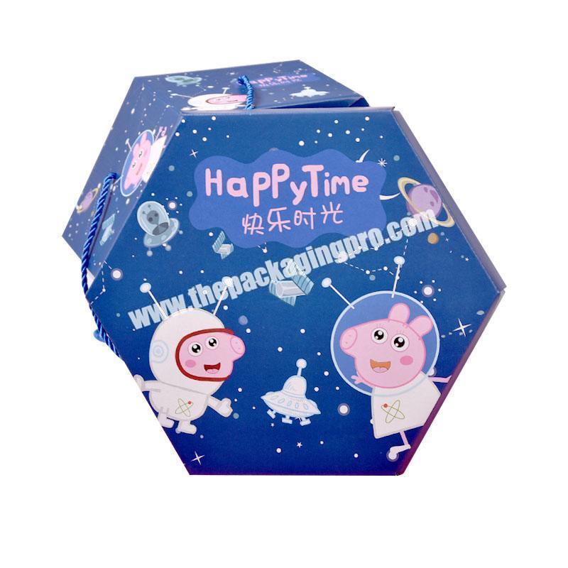 Custom Paperboad Hexagon packaging Gift Box