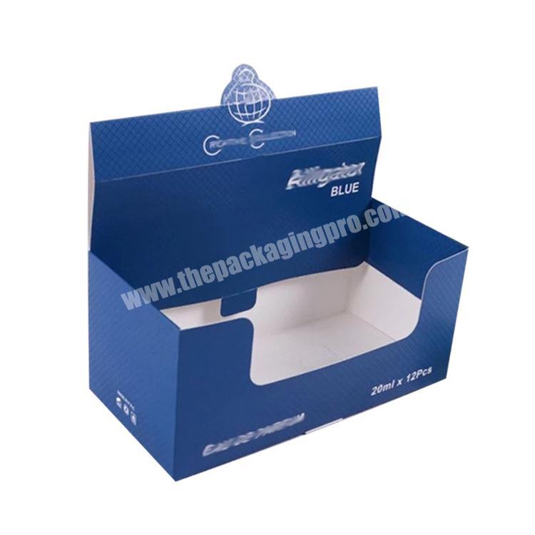Custom PDQ cardboard corrugated shipping box counter paperboard display box