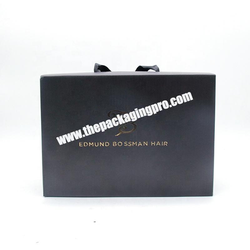 Custom Personal design Portable Box High-End Hair Packaging Box Wig Hair Box