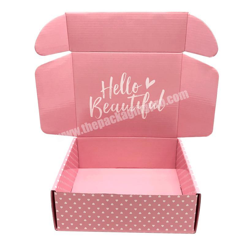 Custom Pink Beauty Gift Box Cardboard Packaging