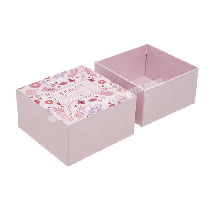 custom pink cardboard gift box biodegradable recycled packaging gift boxes with lid