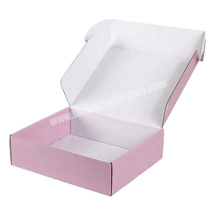 Custom Pink Corrugated Mailing Shipping Boxes for Cosmetic